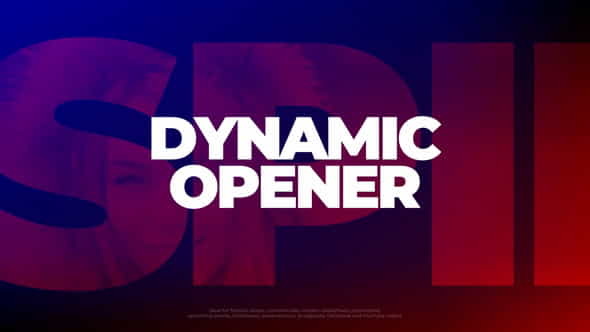 Dynamic Opener - VideoHive 29913671