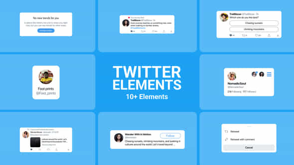 Twitter Elements - VideoHive 56877404