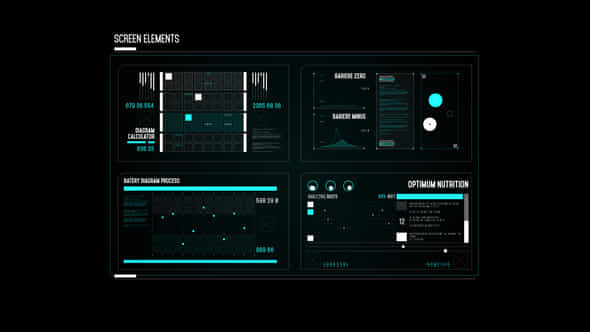 Hud Screen Battery Process - VideoHive 50811426