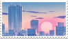 Sunset stamp