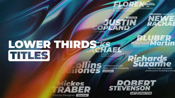Modern Overlap Lower Thirds - VideoHive 52861398