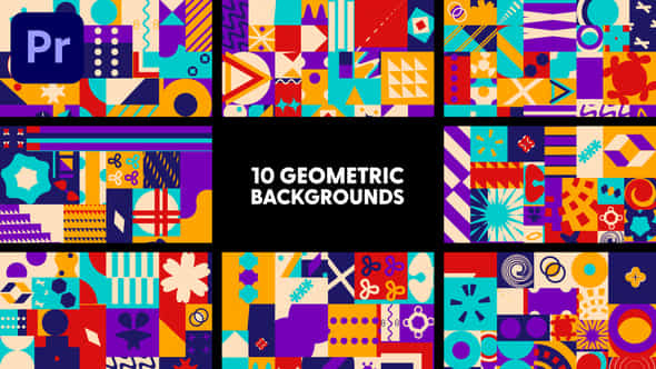 Geometric Backgrounds - VideoHive 43745462