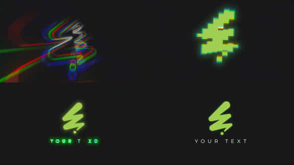 Glitch Zoom Logo Animation - VideoHive 55133127