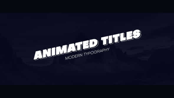 Animated Titles - VideoHive 46136312