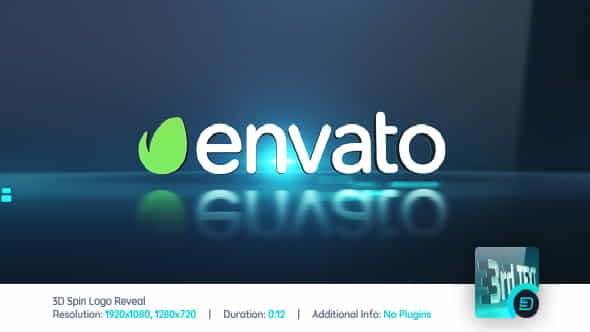 3D Spin Logo Reveal - VideoHive 400753