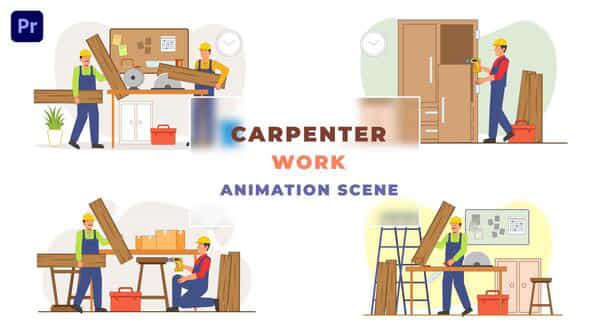 Carpenter Character Animation - VideoHive 43661232
