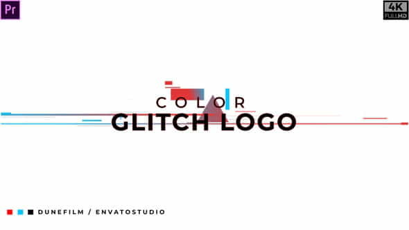 Color Glitch Logo Intro - VideoHive 25569234
