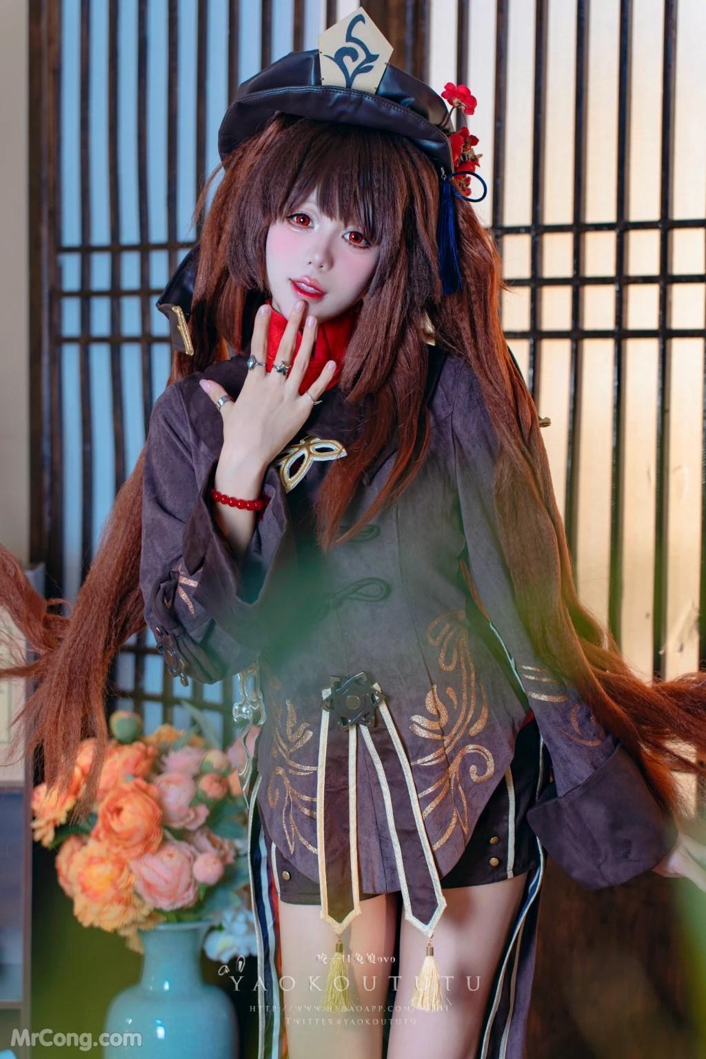 Coser@黏黏团子兔: 往生堂堂主胡桃&ミチノチモシーキミノキモチ (66 photos )(45)