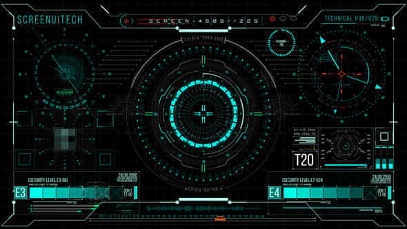 HUD700 Screen Tech2 - VideoHive 46600754