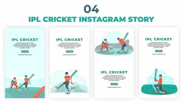 IPL Cricket Instagram - VideoHive 39044217