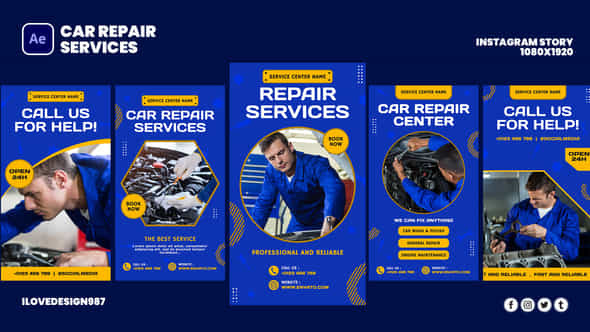 Car Repair Services - VideoHive 45804819