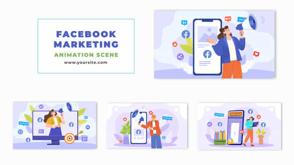 Facebook Marketing Strategy - VideoHive 48568908