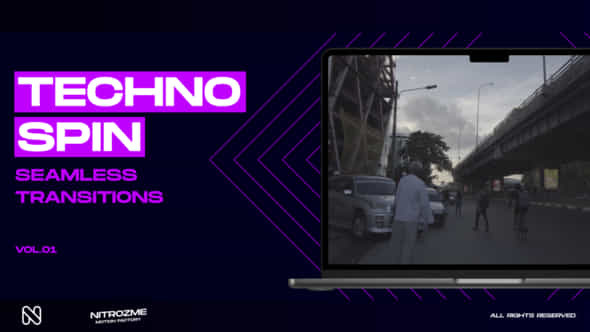 Techno Spin Transitions Vol 01 - VideoHive 48826168