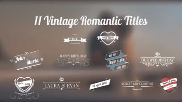 11 Vintage Romantic - VideoHive 13375945