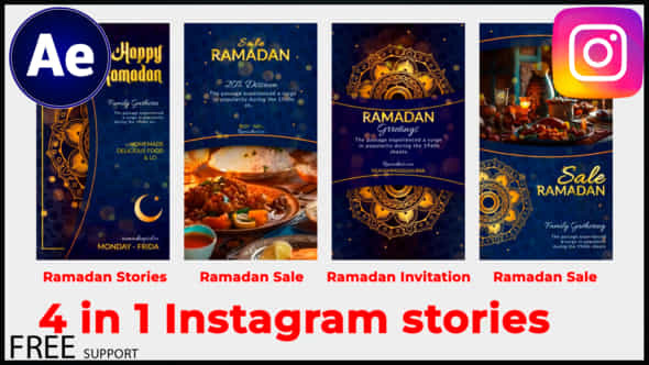 Ramadan Stories Instagram Ramadan Sale Instagram - VideoHive 56899851