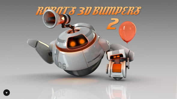 Robots 3D logo bumpers II - VideoHive 786701