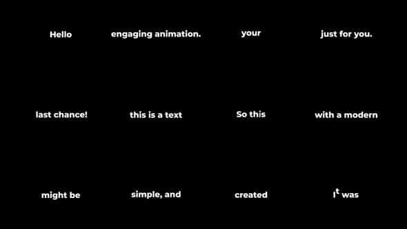 Modern Text Titles - VideoHive 45655501