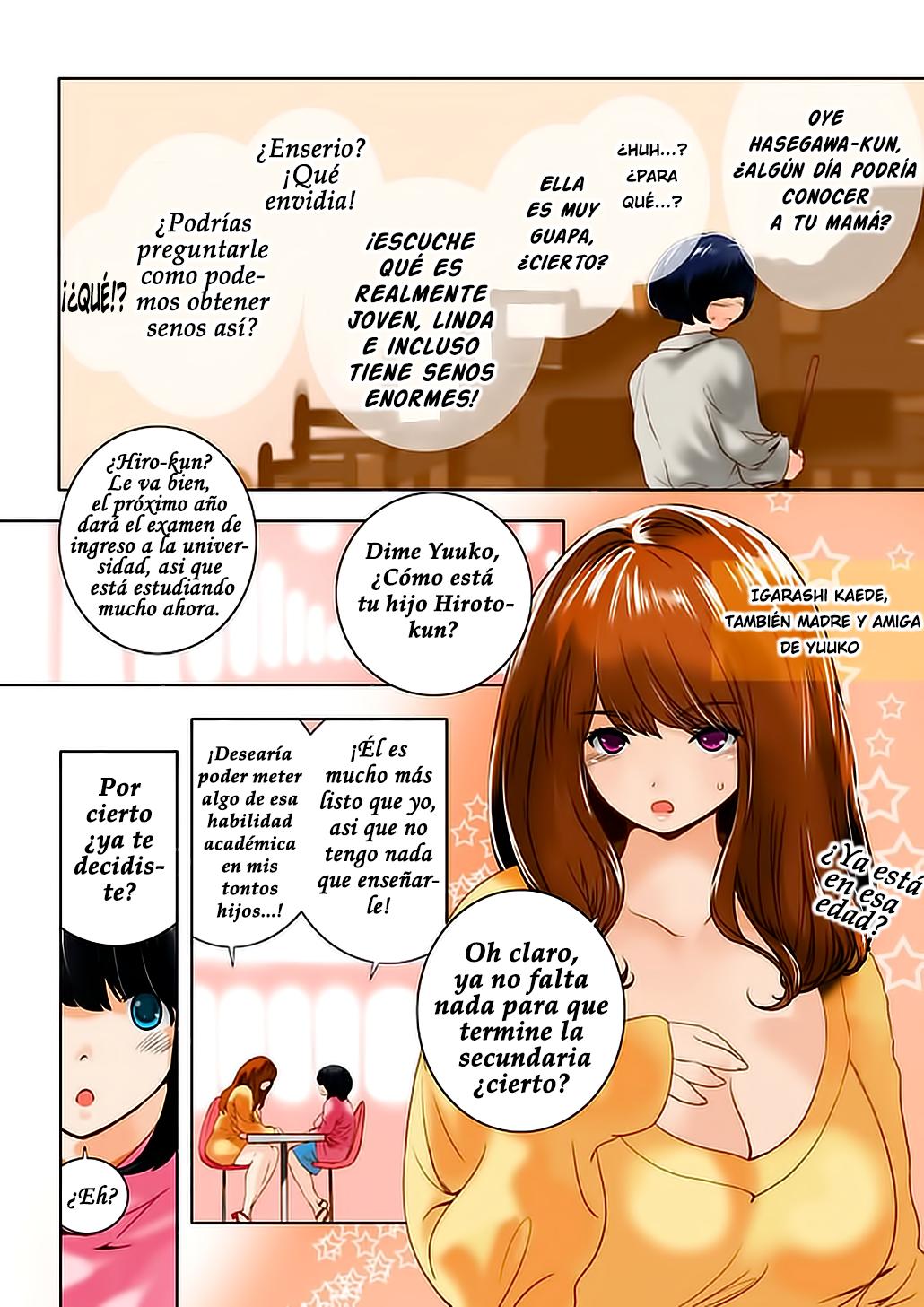 Omamagoto Hasegawa-san chi no Oyakokankei Ichiwame Haha to Oppai Color Sin Censura Chapter-1 - 9