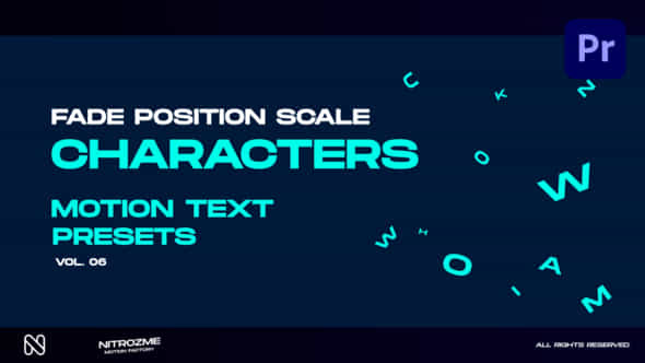 Characters Motion Text - VideoHive 45890339
