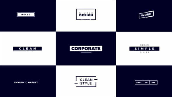 Corporate Titles | Premiere Pro - VideoHive 29877911