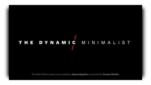 Dynamic Minimalism - Animated Titles - VideoHive 31834653