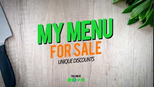 Food Menu - VideoHive 29426751