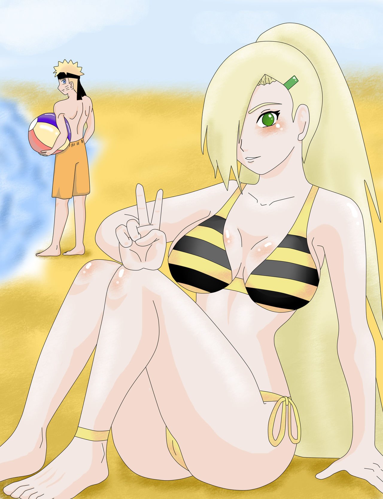 Diversion en la Playa – Naruto x Ino - 43