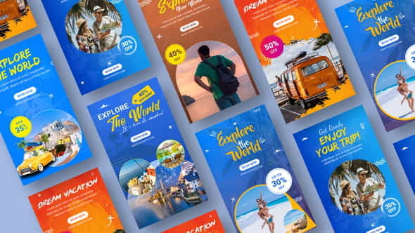 Travel Promo Stories Pack - VideoHive 36399147