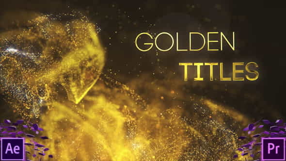 Golden Partilce Titles - VideoHive 26304119