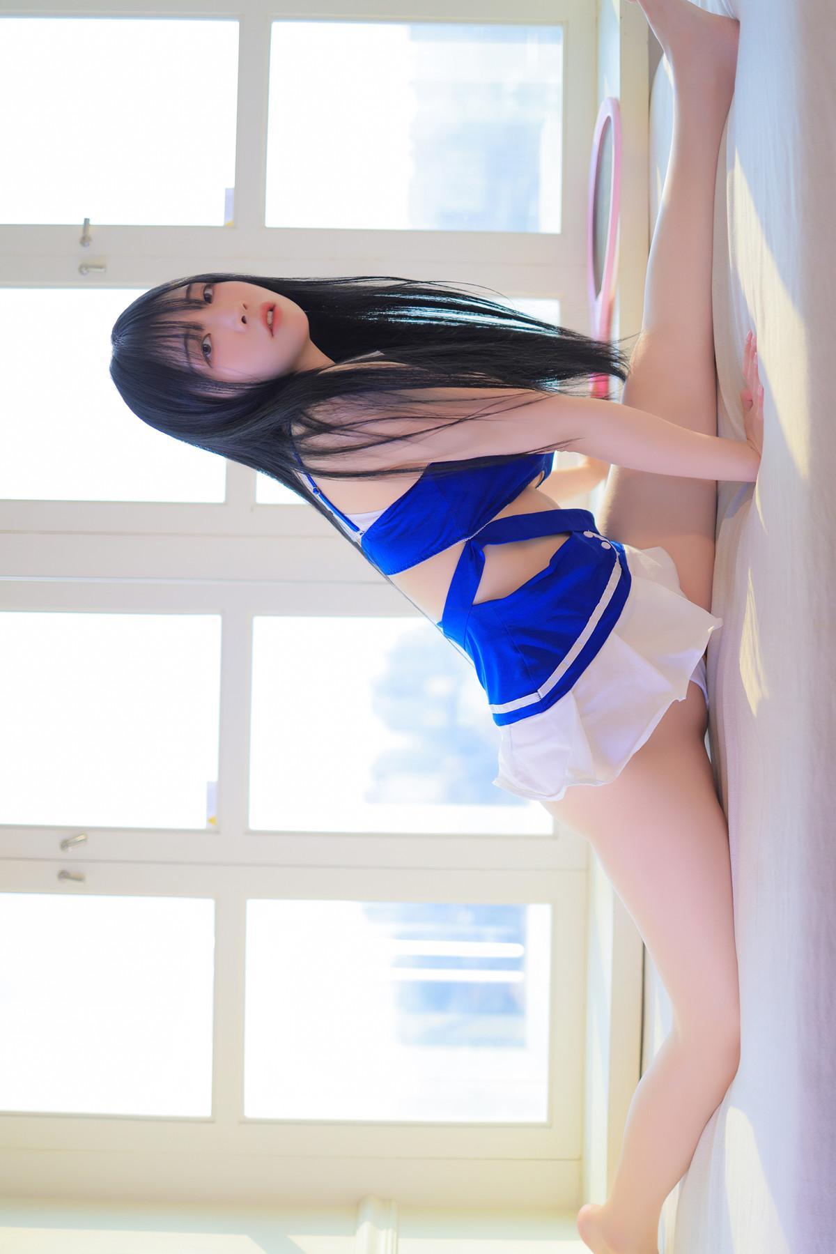 Rinaモモリナ, Patreon ‘Blue and White Swimsuit’ Set.01(23)