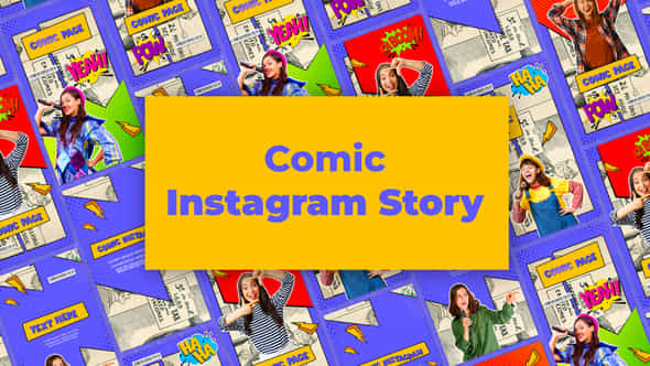 Comic Instagram Story - VideoHive 38598550