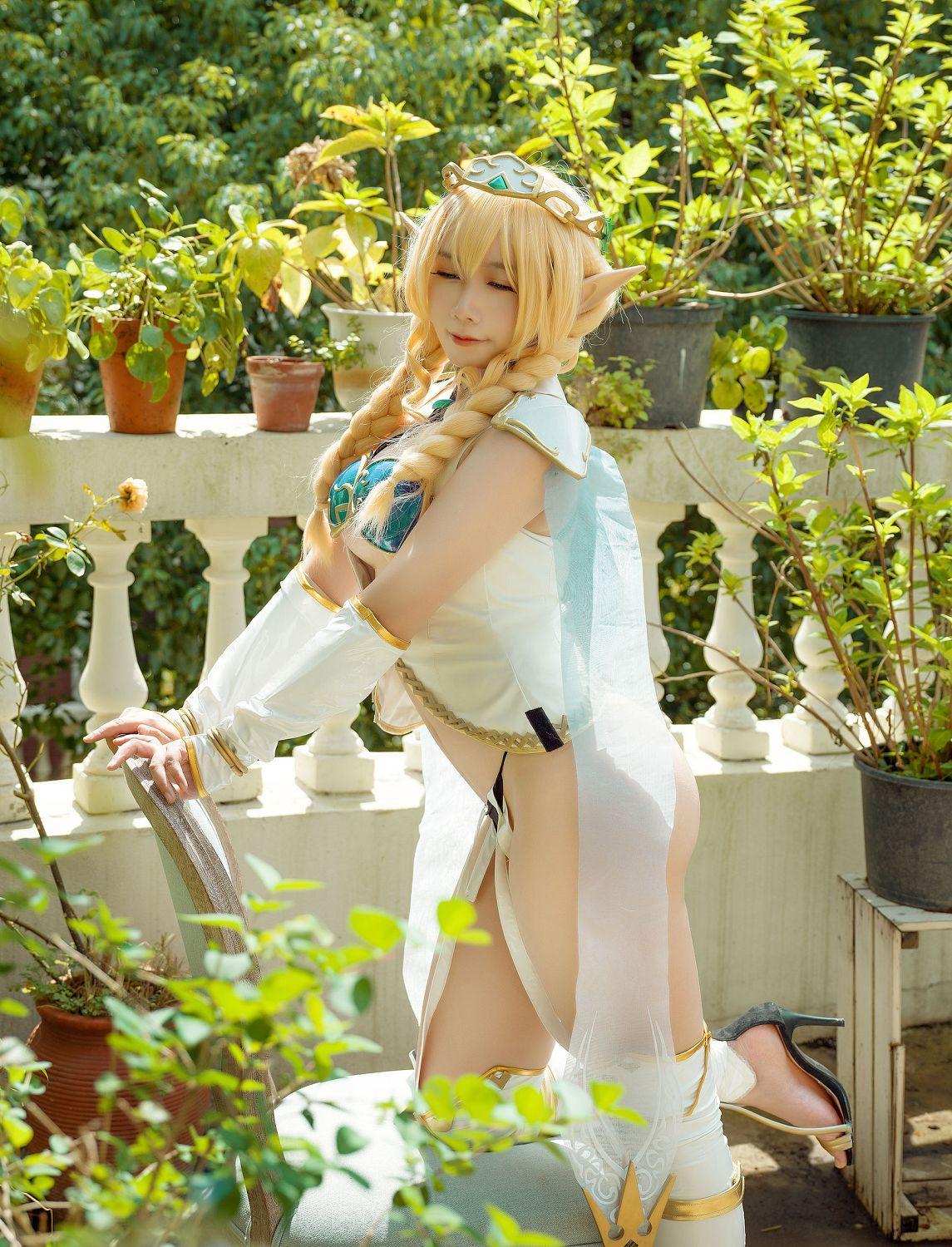 [福利女神cosplay] 麻花麻花酱 - 精灵村 妩媚套图(19)