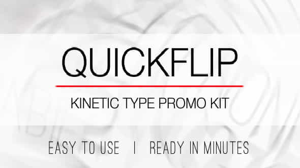 QuickFlip Kinetic Type - VideoHive 7059628