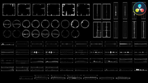 Infographic Elements Audio Motion For Davinci Resolve - VideoHive 51991138