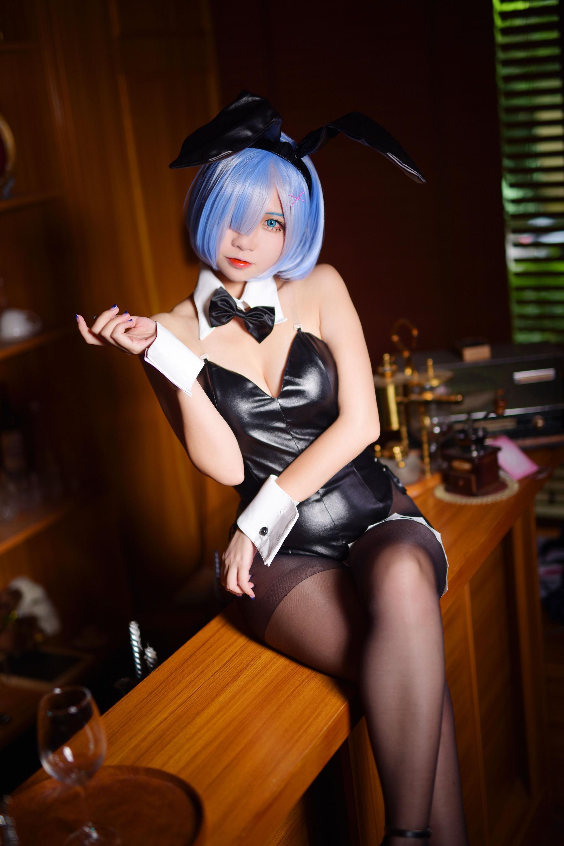 [Cosplay] 人气Coser二佐Nisa – 蕾姆兔女郎(8)