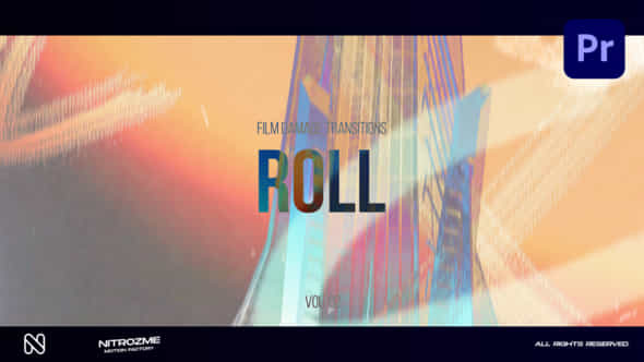 Film Damage Roll Transitions Vol 02 For Premiere Pro - VideoHive 50406224