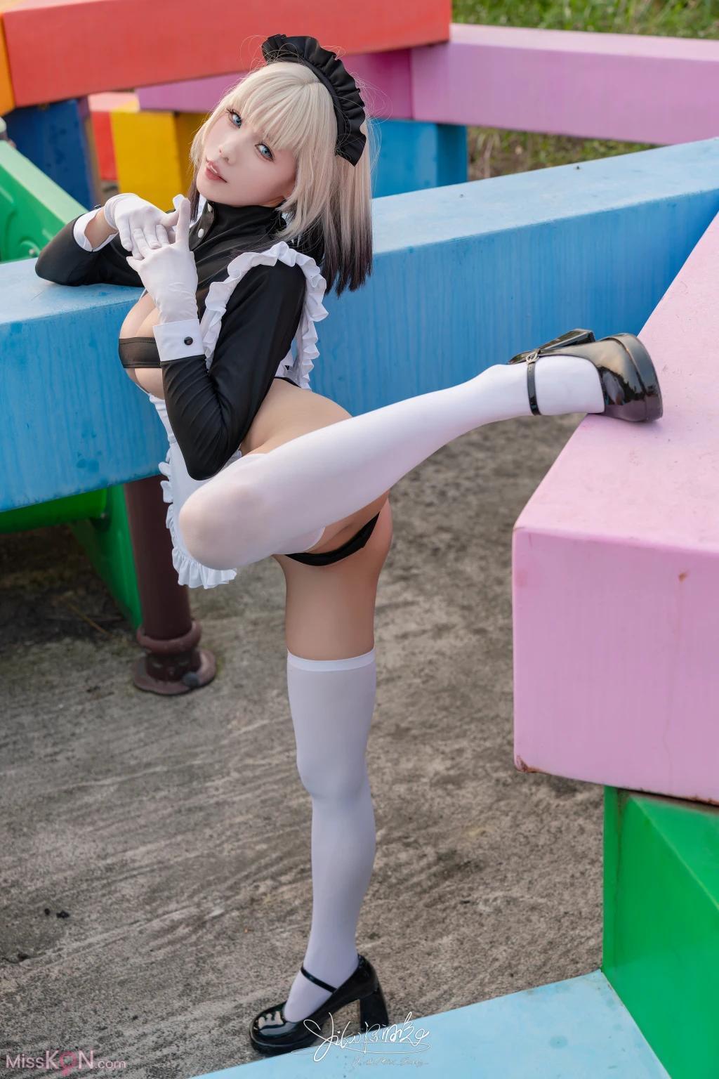 Coser@黏黏团子兔: 10月作品 战斗女仆 动感光波 (77 photos )(46)