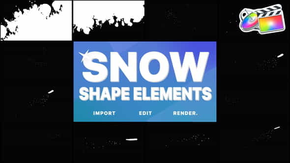 Magic Snow Elements | FCPX - VideoHive 29705311