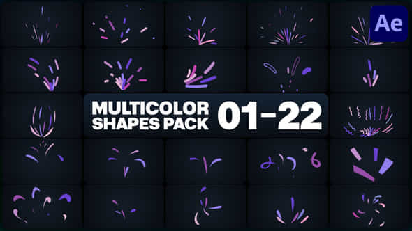 Multicolor Shapes - VideoHive 46102663