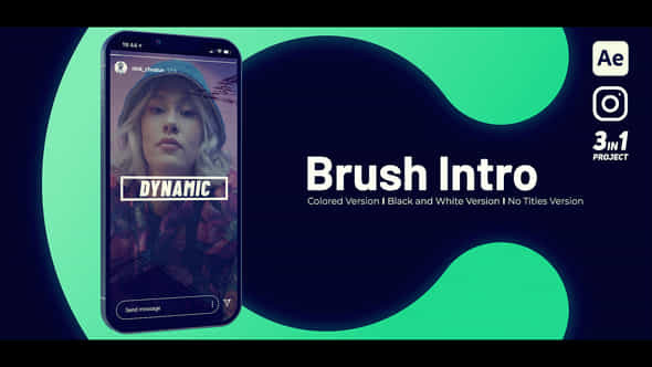 Brush Intro Vertical - VideoHive 53406069