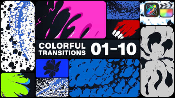 Colorful Transitions For Fcpx - VideoHive 50429292