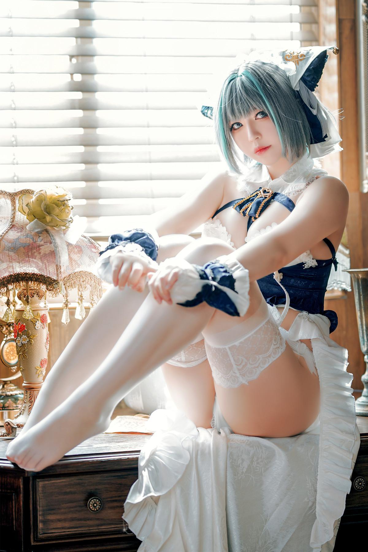 Cosplay 半半子Banbanko 碧蓝航线 柴郡抱枕(15)