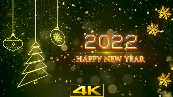 2022 Happy New Year Background - VideoHive 34613863