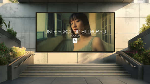 Underground Billboard Mockups For Premiere Pro - VideoHive 52412442