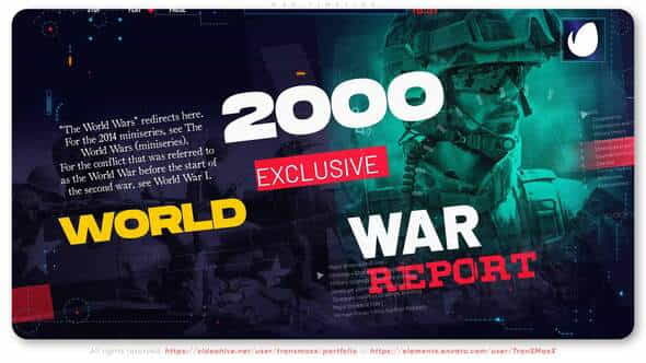 War Timeline | Report - VideoHive 30240926