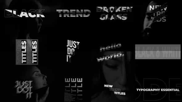 Typography Titles - VideoHive 38396216