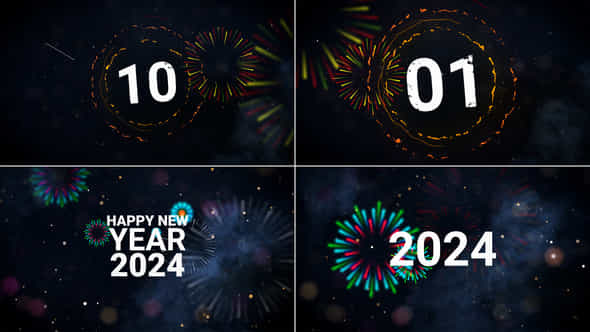 New Year Countdown 2024 Happy New Year - VideoHive 49290292