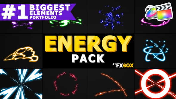 Cartoon Energy Charges | FCPX - VideoHive 26129333
