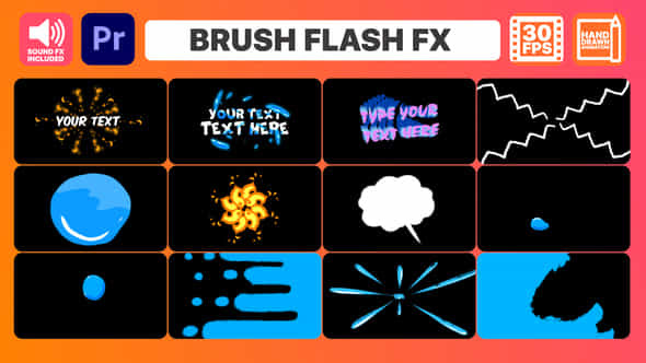 Brush Flash FX - VideoHive 36612164