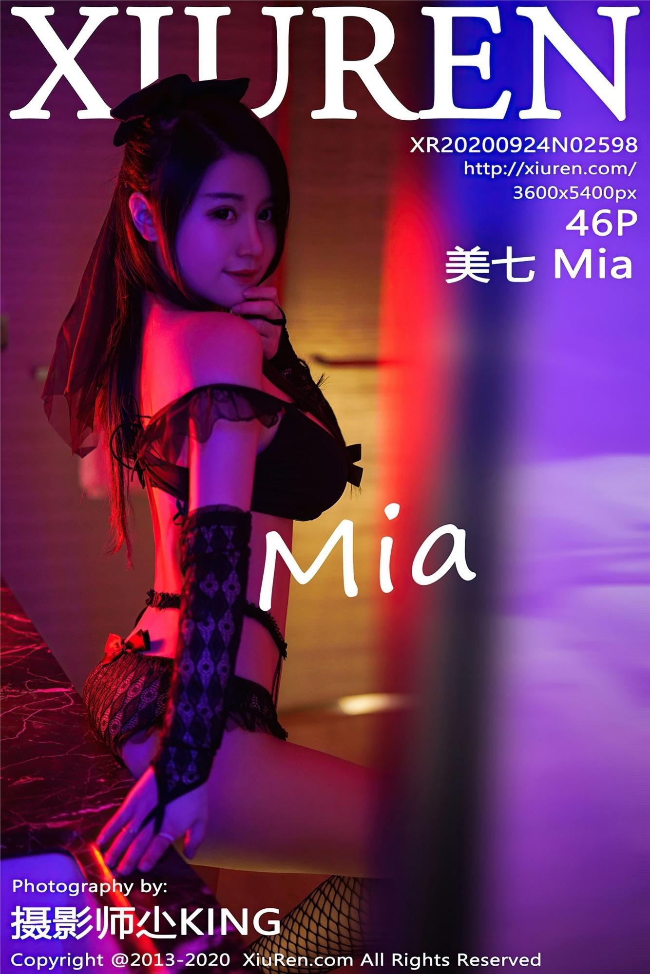 [XIUREN秀人网] 2020.09.24 Vol.2598 美七Mia(1)